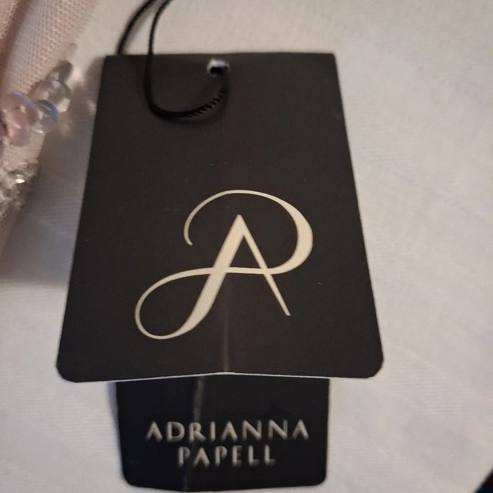 Blush Pink Beaded Illusion Evening Gown Size 14W - Picture 8 of 16